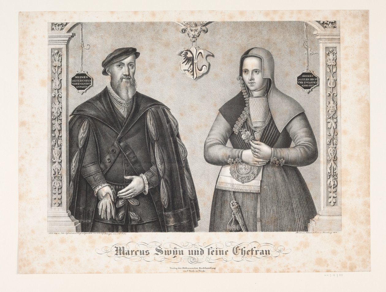 Marcus Domuz ve Karısı by Johan Friedrich Fritz