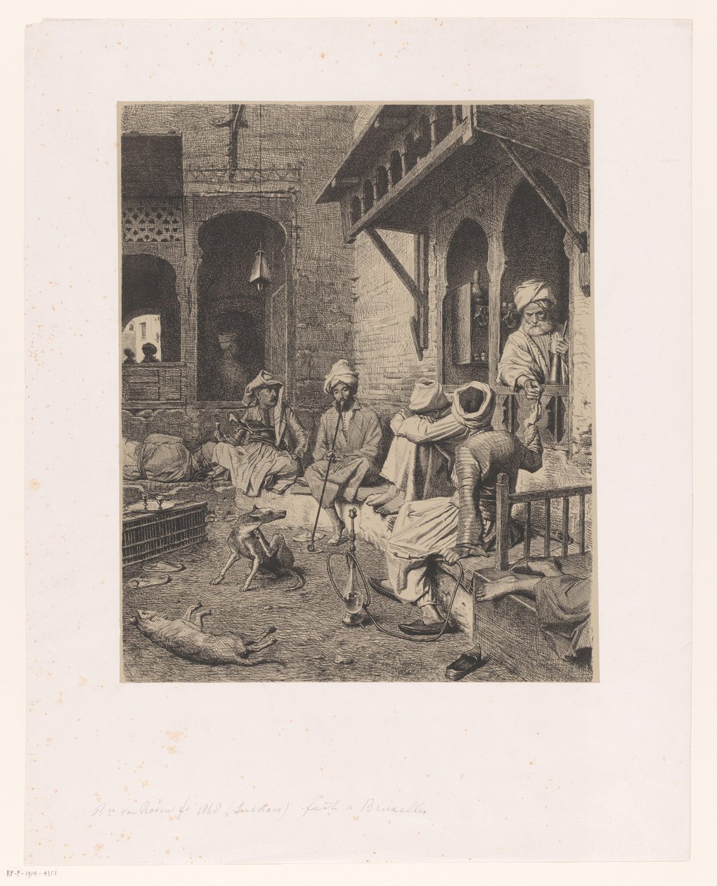 sigara içen türk erkekleri by Johan Georg Otto graf von Rosen