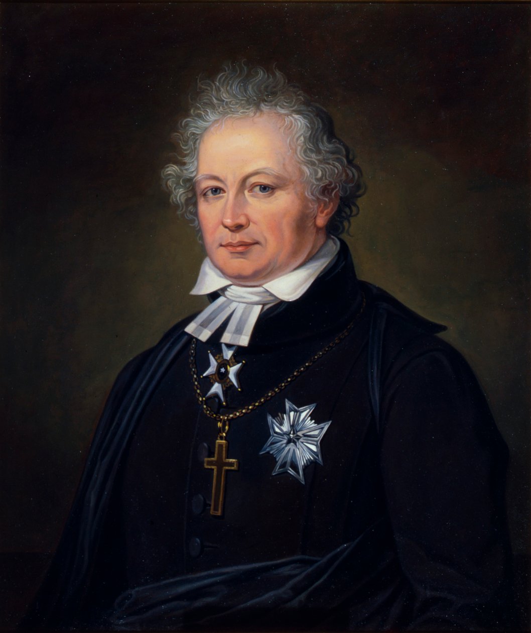 Esaias Tegnér, İsveçli şair ve piskopos, 19. yüzyıl by Johan Gustaf Sandberg