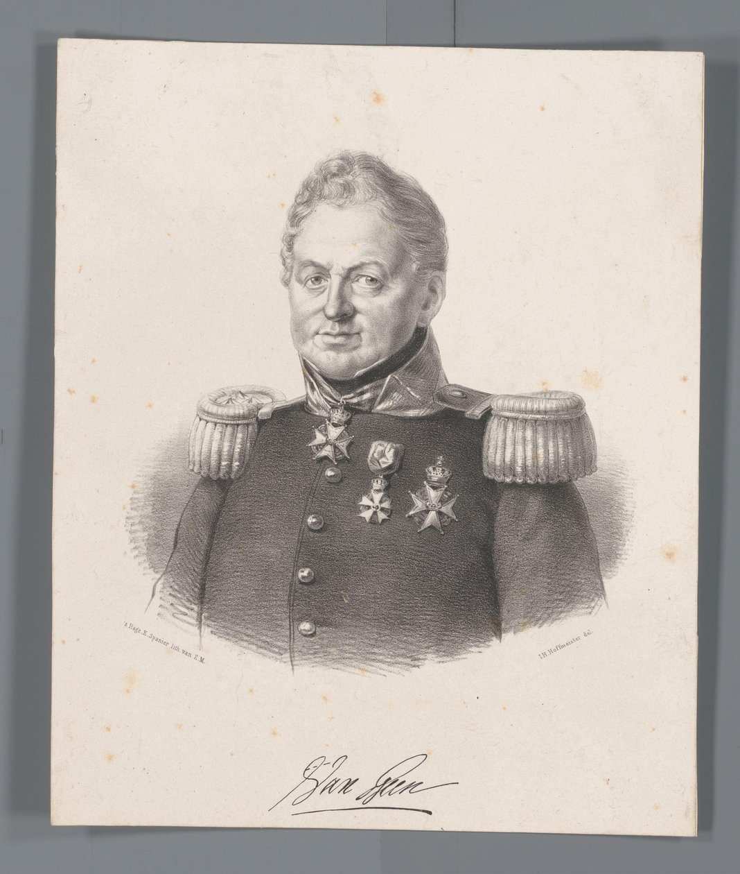 Joseph Jacobus baron van Geen'in portresi by Johan Hendrik Hoffmeister
