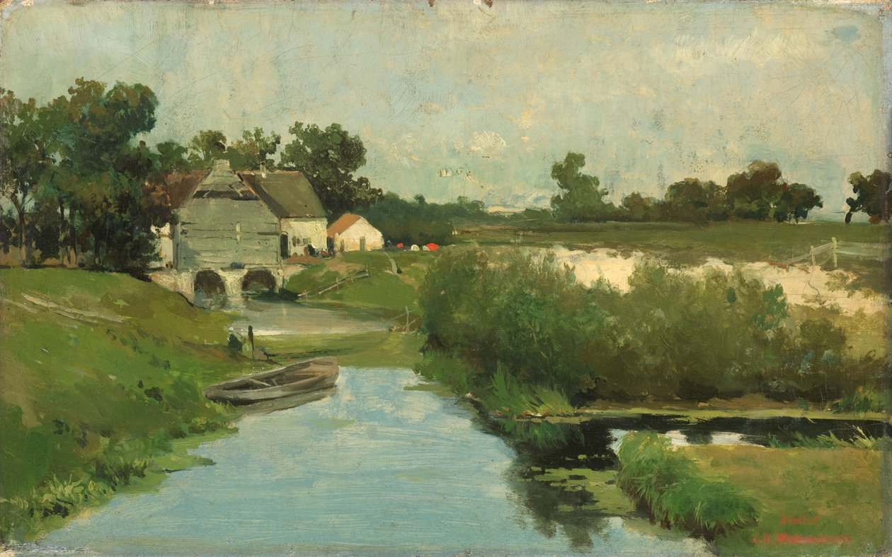 Yaz günü by Johan Hendrik Weissenbruch