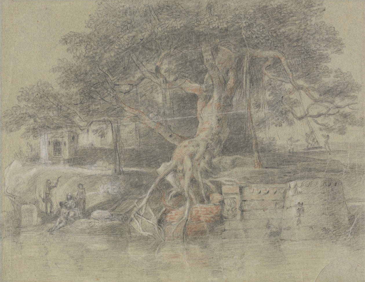 Ölmekte Olan Bir Hindu Ganj Nehri'ne Getirildi by Johan Joseph Zoffany