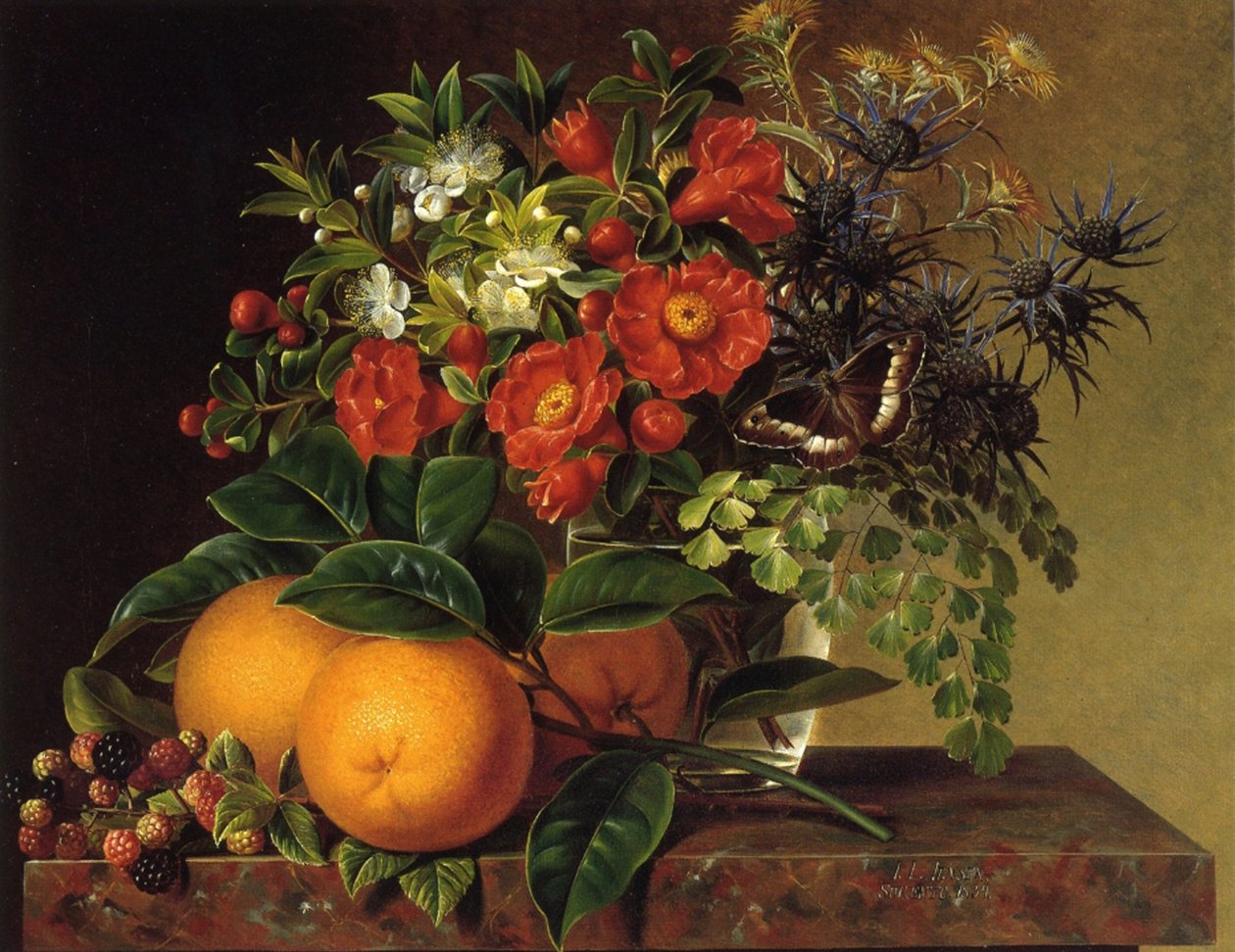 Natürmort by Johan Laurents Jensen