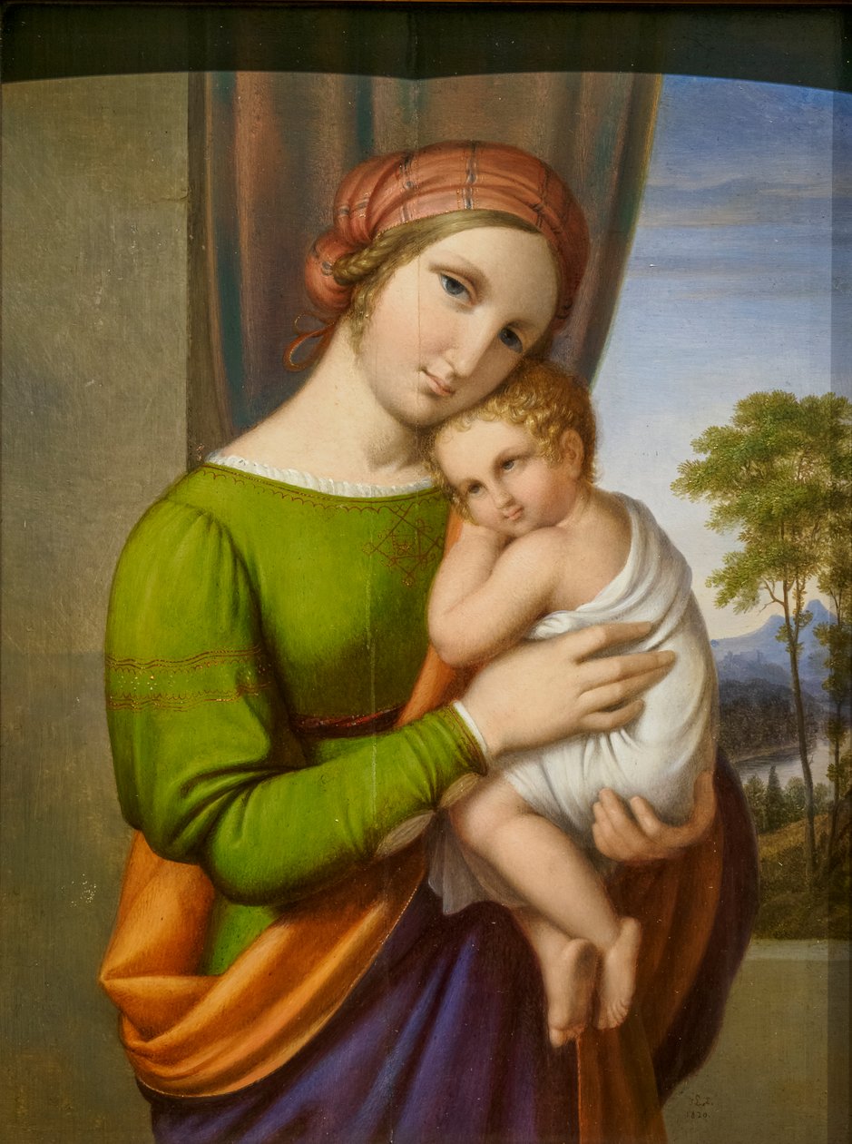 Bakire ve Çocuk by Johan Ludvig Lund
