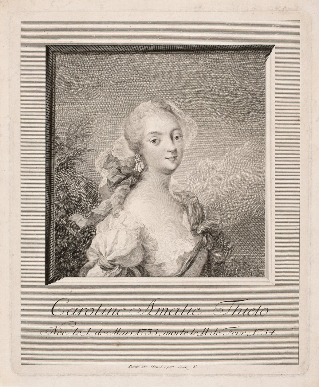 Oyuncu Caroline Amalie Thielo by Johan Martin Preisler