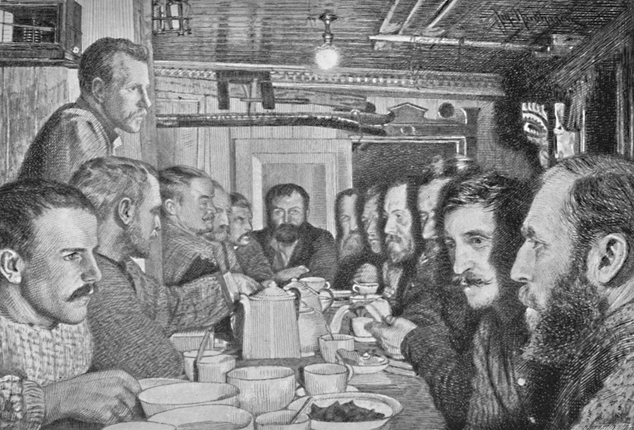 Yemek Sofrasında, 14 Şubat 1895, 1895, 1897 by Johan Nordhagen
