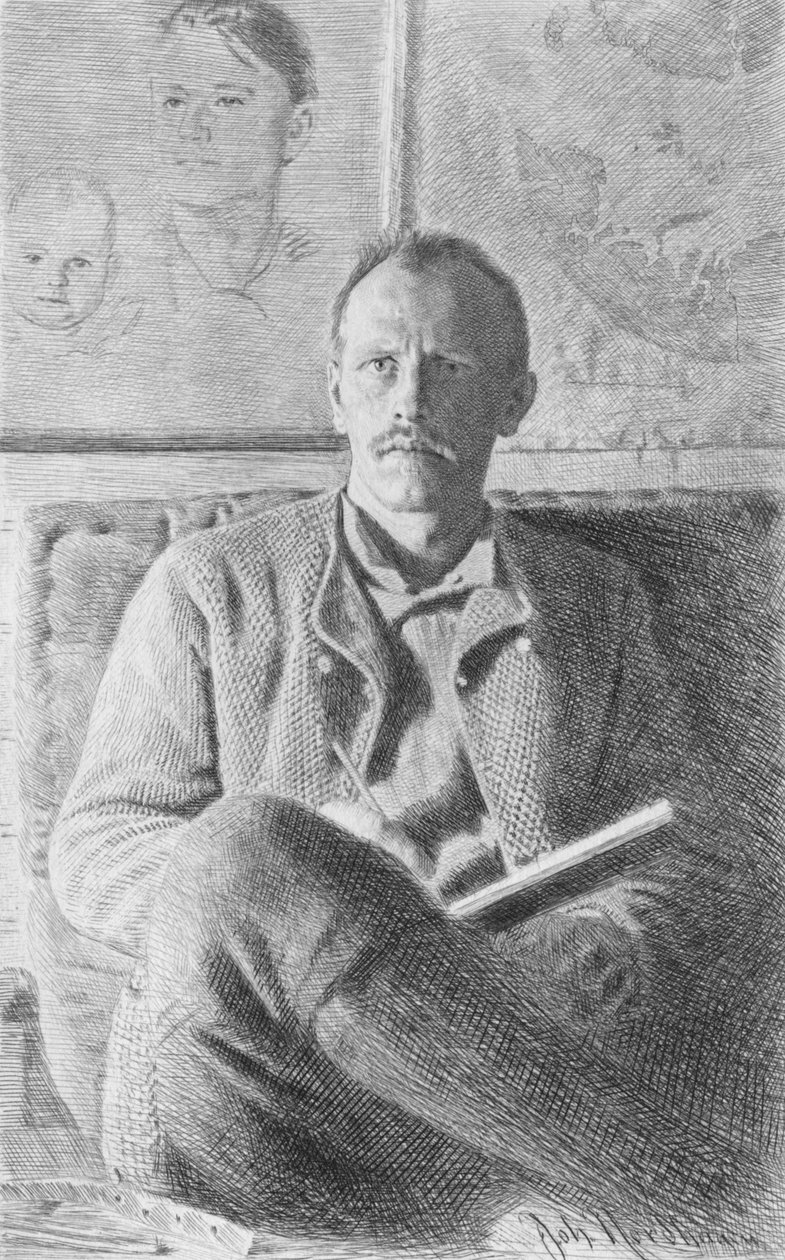 Fridtjof Nansen, 1897 by Johan Nordhagen