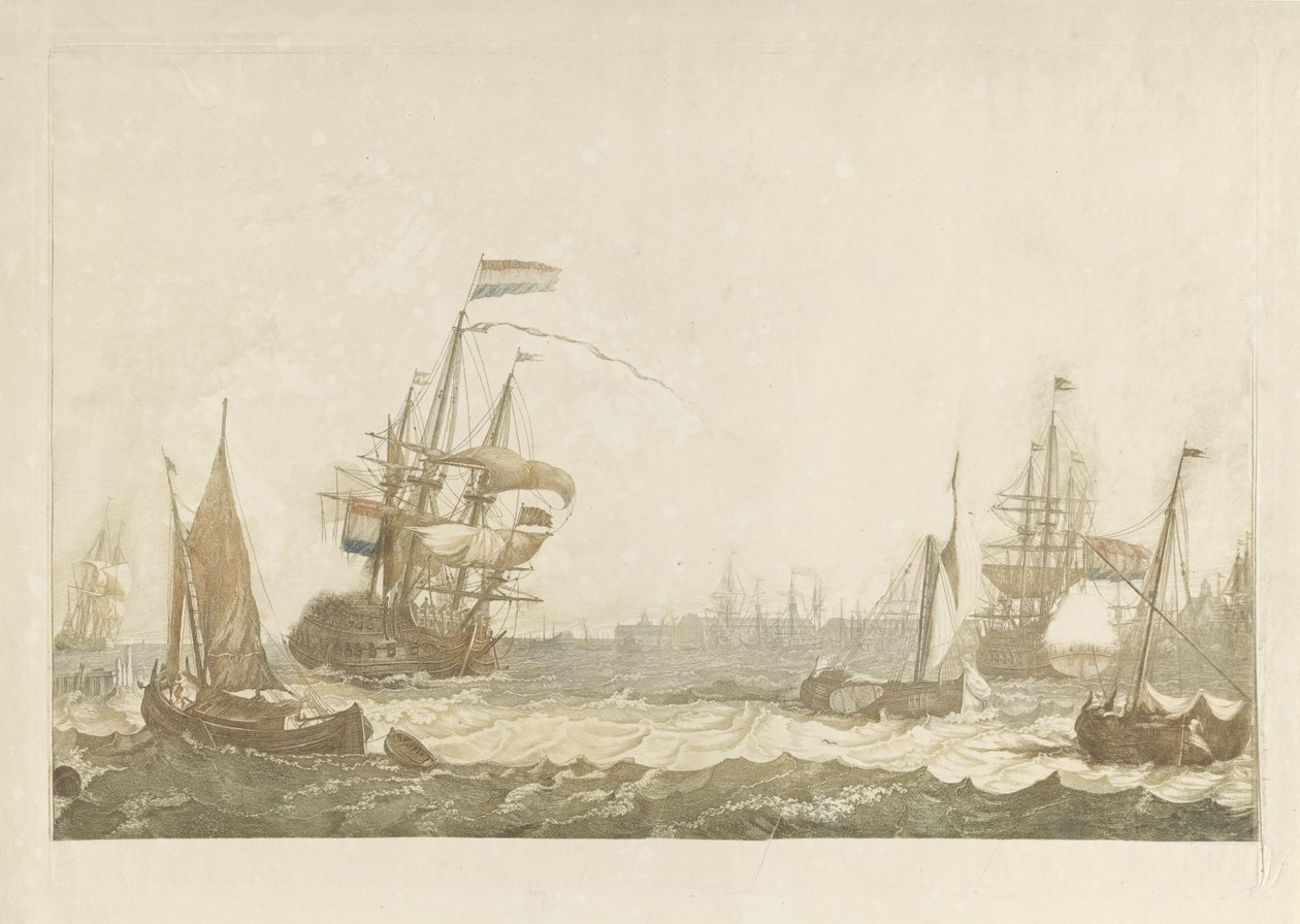 Oost-Indisch Zeemagazijn ve Oosterkerk ile IJ
