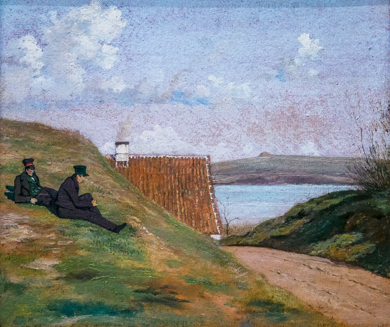 "Frederiksværk Yakınlarında Batık Bir Yol by Johan Thomas Lundbye