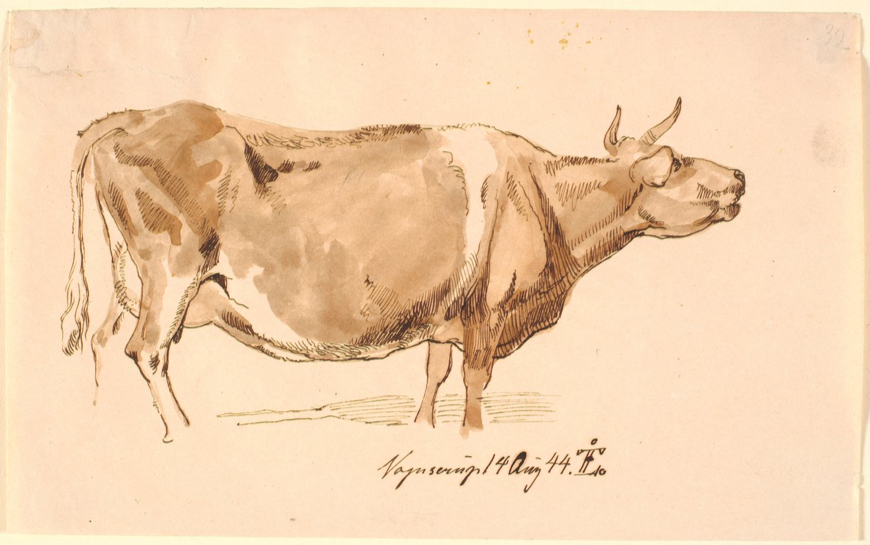 kükreyen inek by Johan Thomas Lundbye