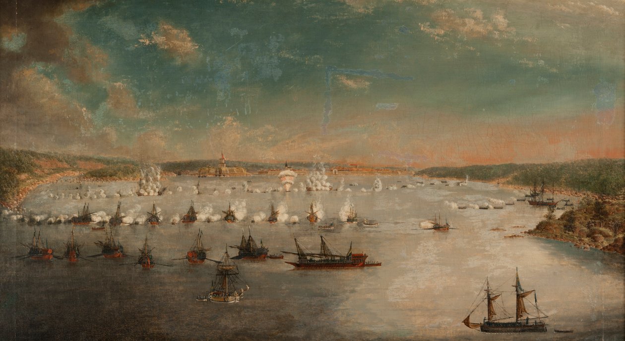 Mayıs 1790, 1791 Fredrikshamn Savaşı. by Johan Tietrich Schoultz