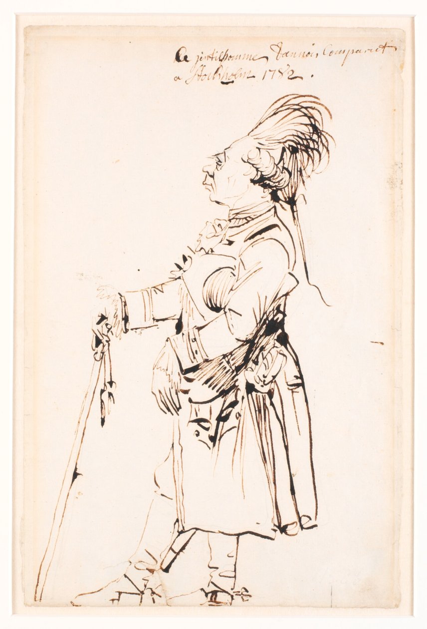 Baron Clemens August von Haxthausen ve Stockholm by Johan Tobias Sergel