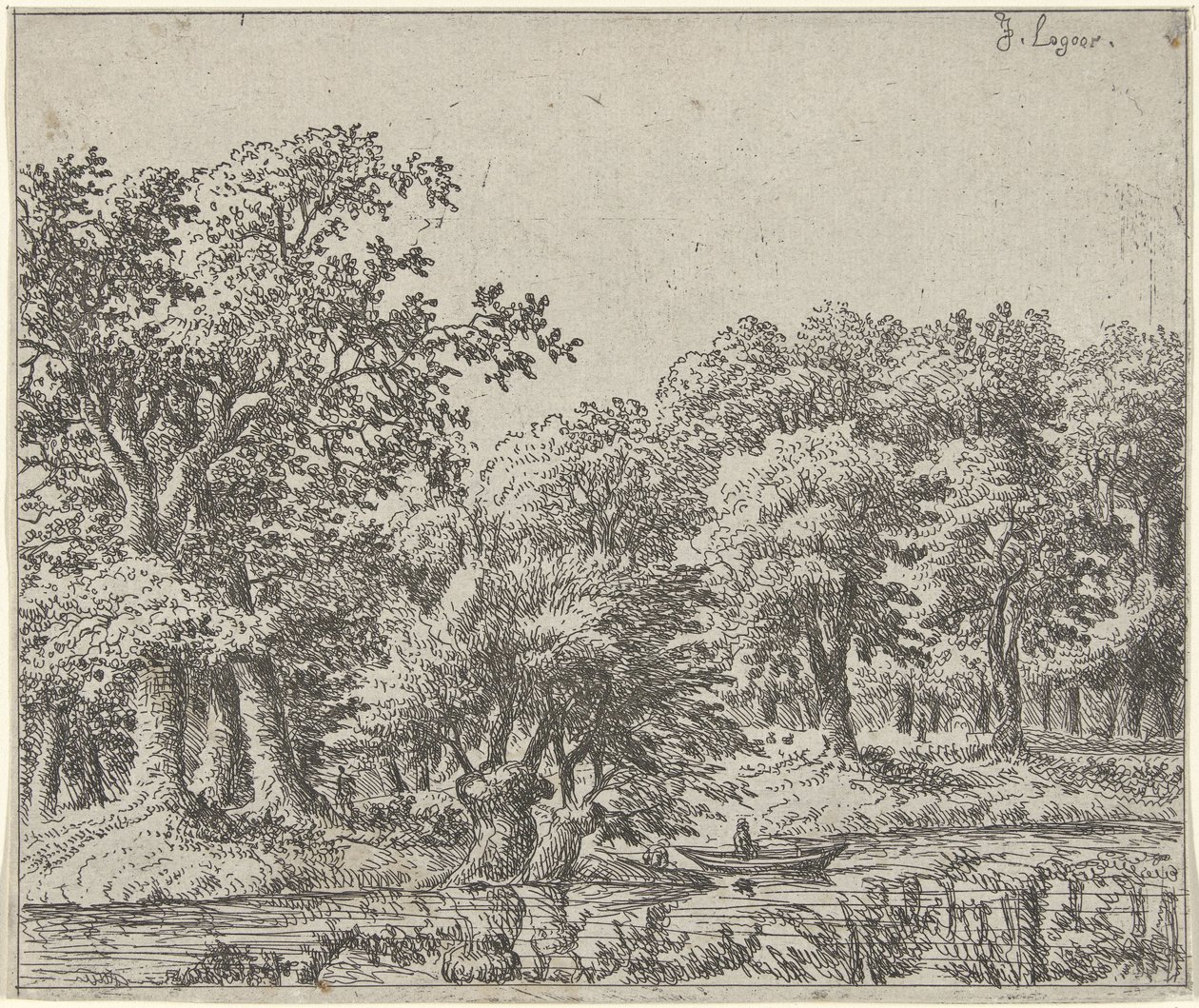 Tekne ile manzara by Johan de Lagoor
