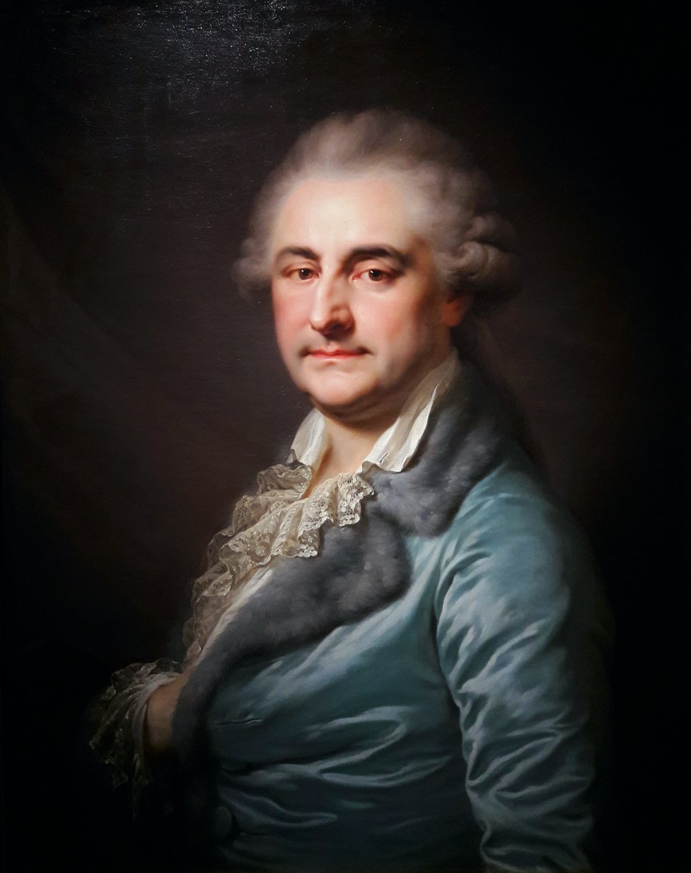 Bir sabahlık içinde Stanislaus August portresi by Johann Baptist von Lampi the Elder