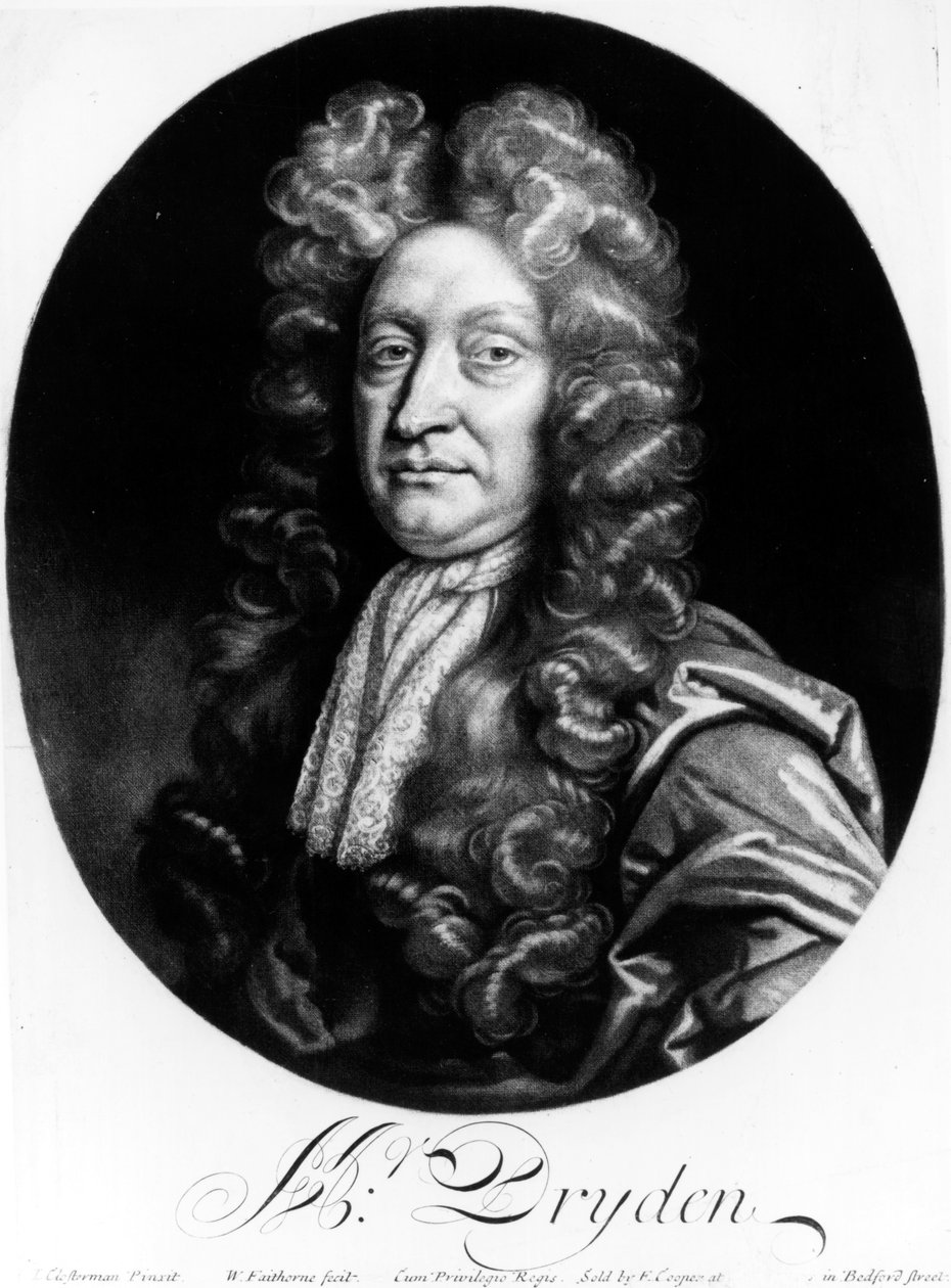 John Dryden (1631-1700), William Faithorne (1616-91) tarafından oyulmuş by Johann Closterman