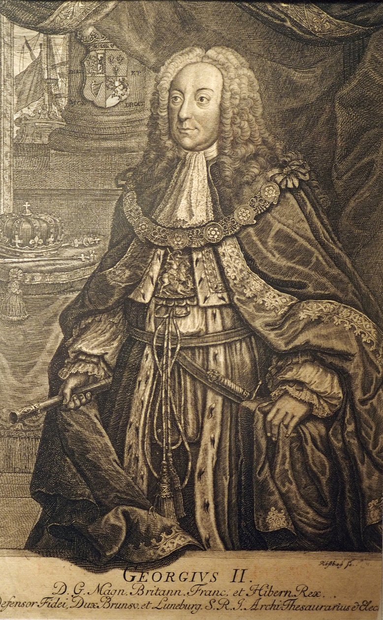 Büyük Britanya ve İrlanda Kralı II. George by Johann Friedrich Rosbach