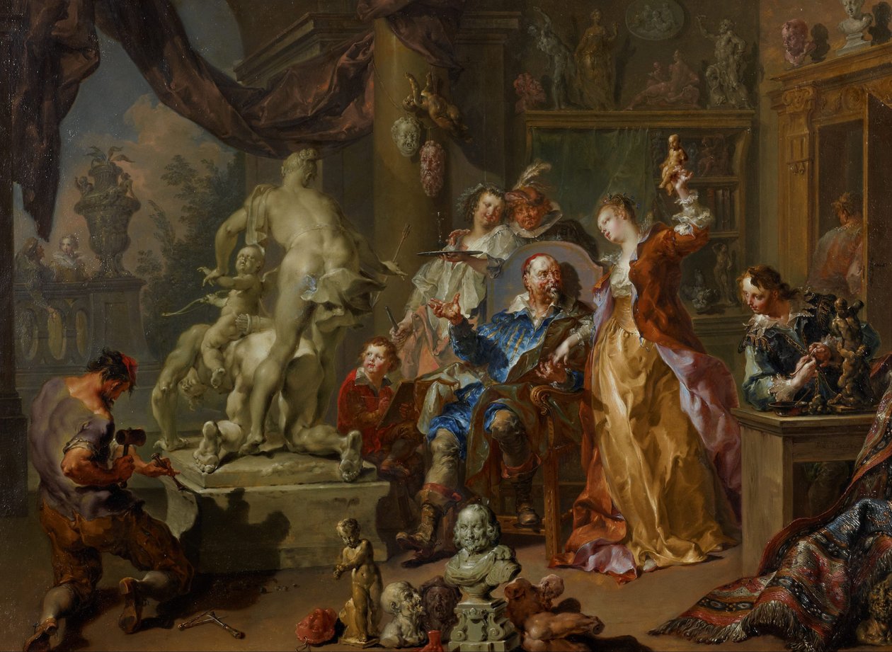 heykeltıraş stüdyosu by Johann Georg Platzer