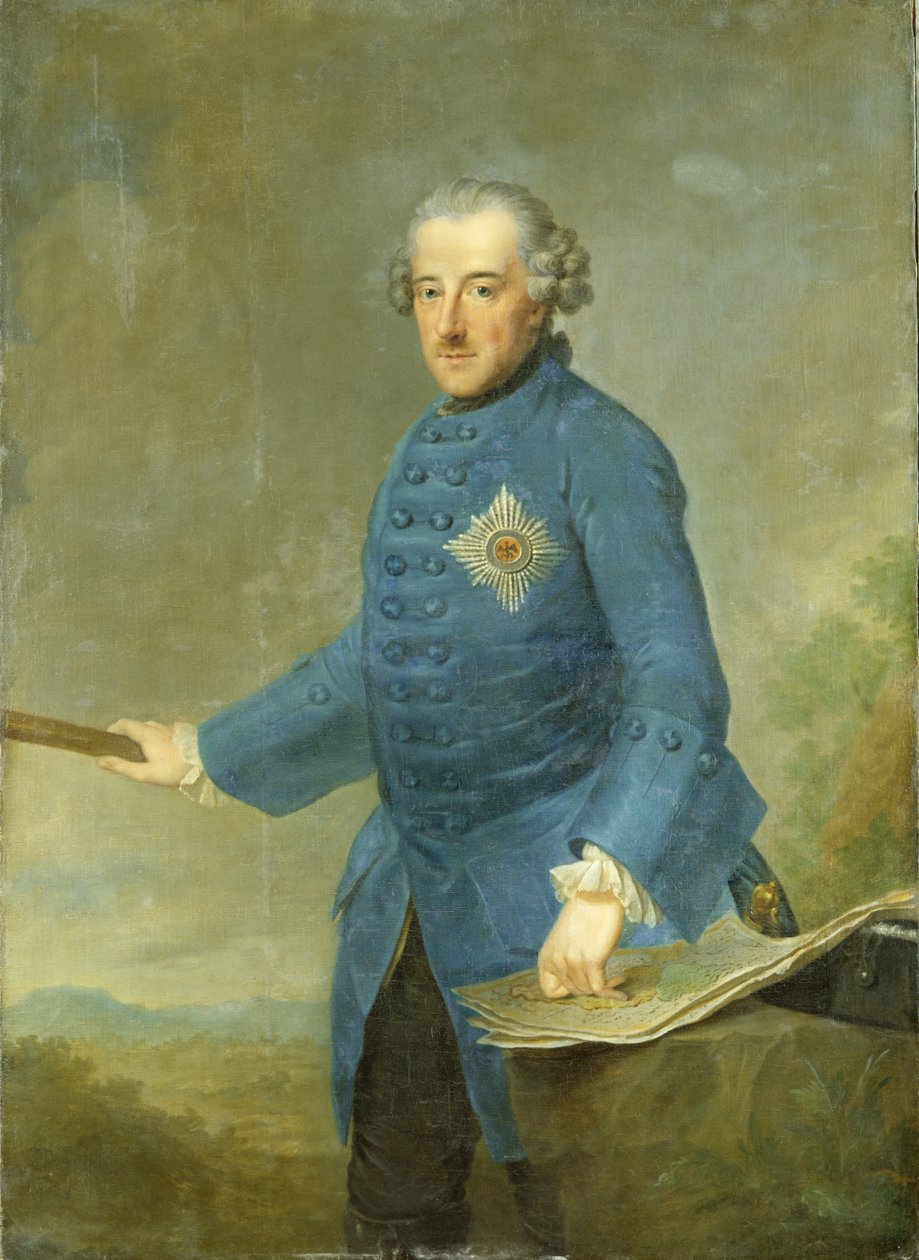 Prusya Kralı II. Frederick, c.1770 by Johann Georg Ziesenis