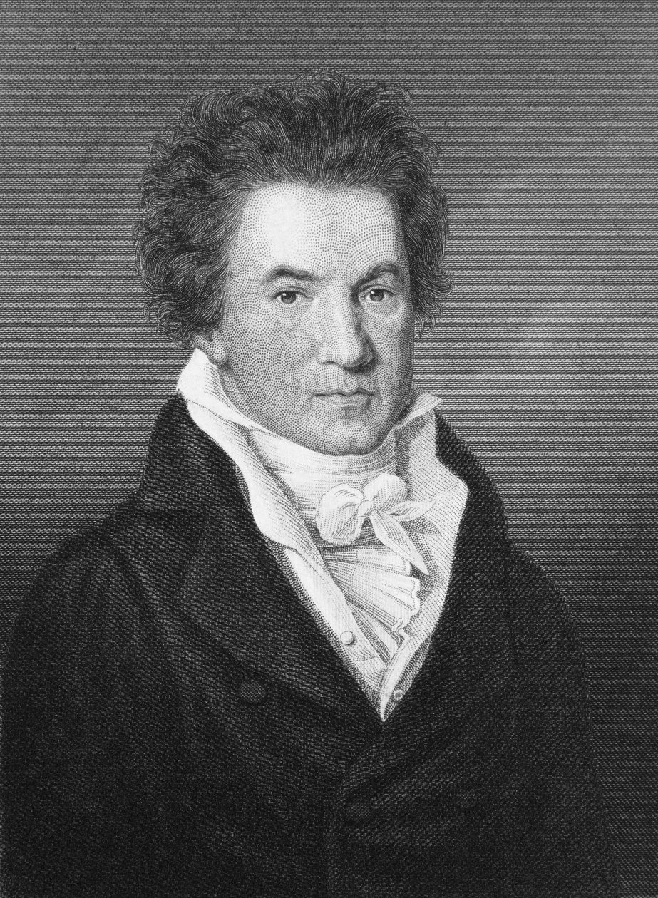 Portrait of Ludwig van Beethoven (1770-1827)  by Johann Gottfried Scheffner