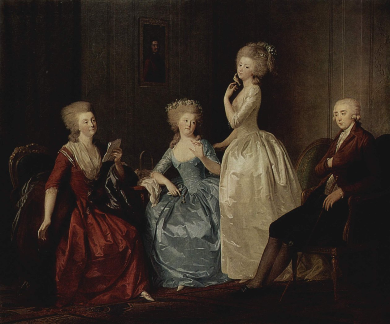 Kontes Saltykova ve ailesinin portresi by Johann Heinrich Wilhelm Tischbein