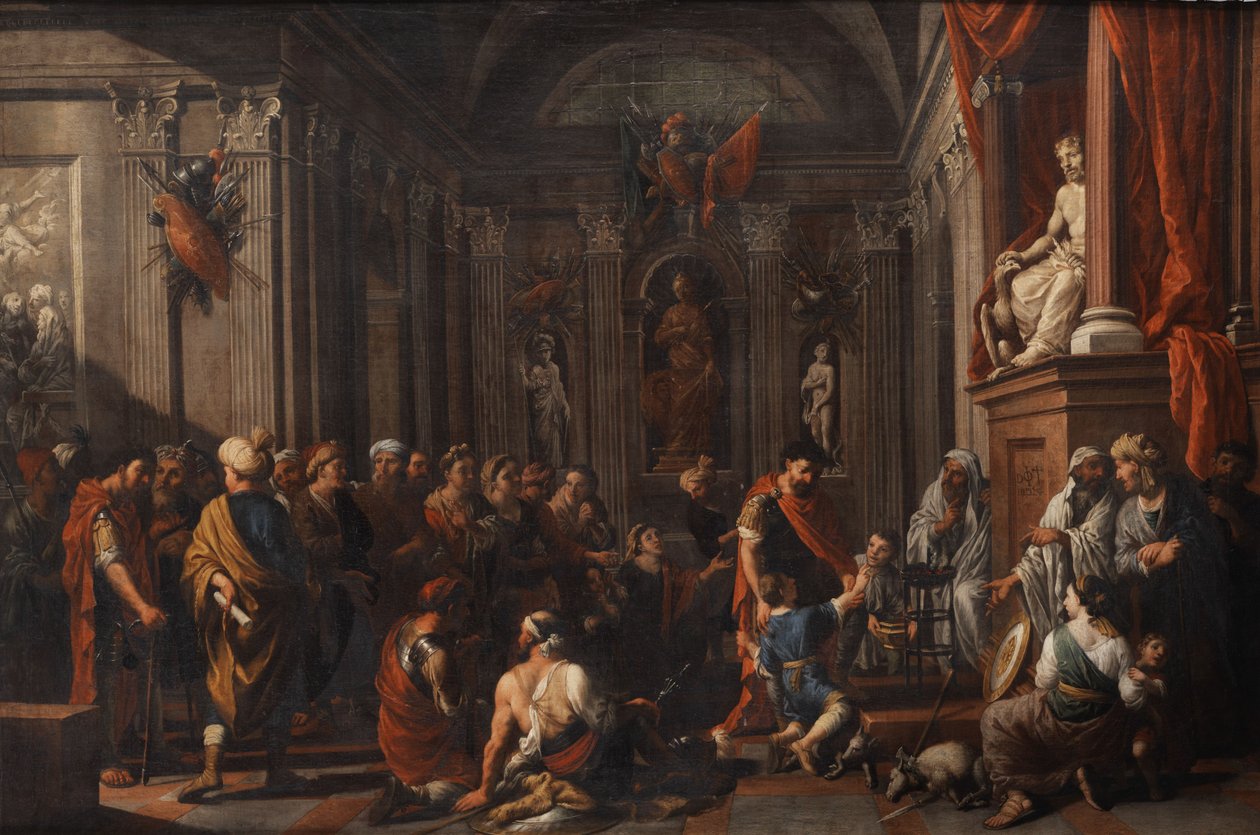 Jüpiter tapınağında yemin sahnesi by Johann Heiss