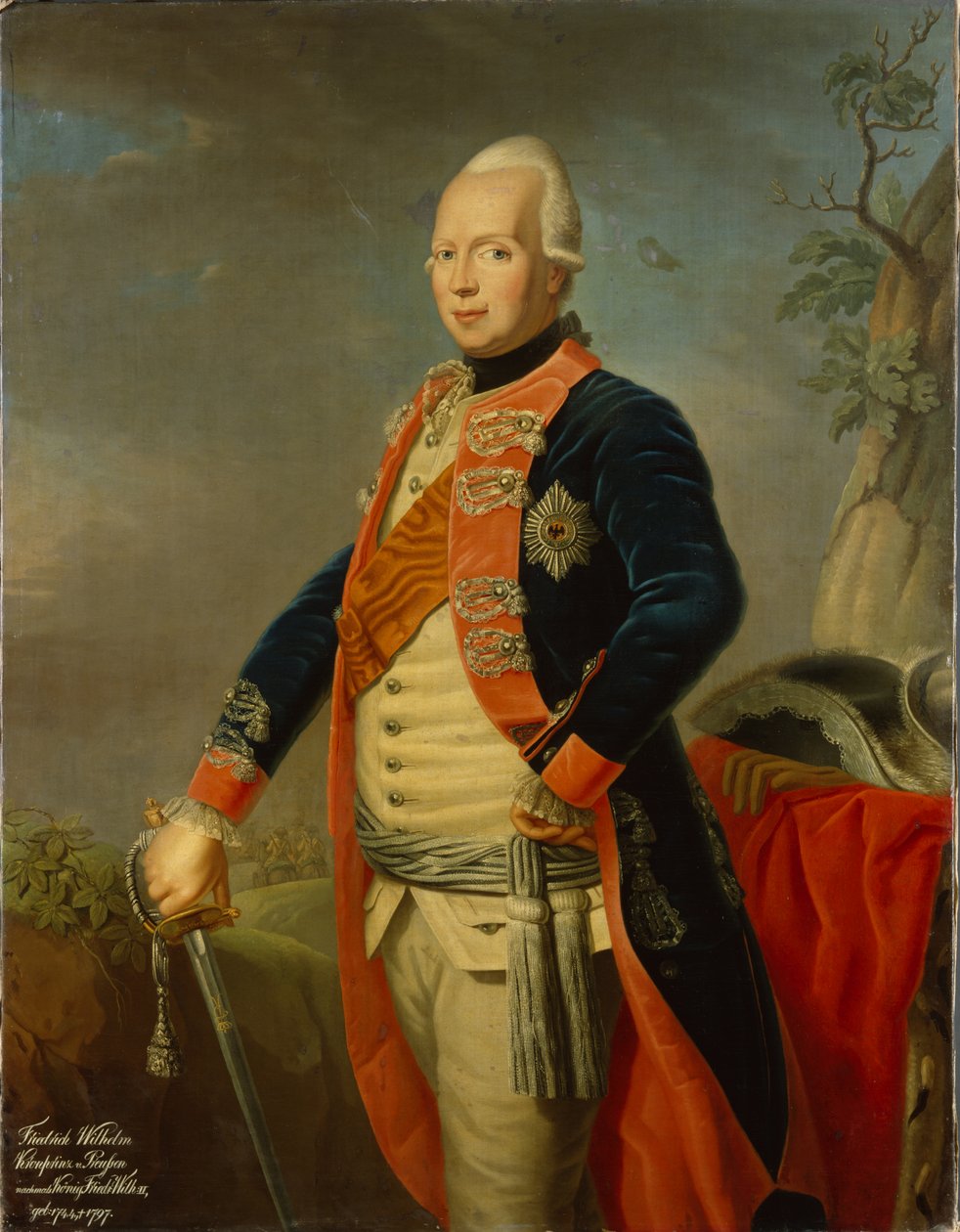 Prusya Kralı II. Frederick William, c.1770 by Johann Jacob Tischbein