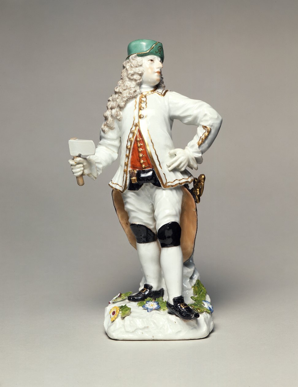 Augustus II the Strong (1670-1733), Sakson Gümüş Madencileri Kolordu Komutanı olarak, porselen, Johann Joachim Kandler (1706-75), Meissen, c.1750 tarafından modellenmiştir. by Johann Joachim Kaendler