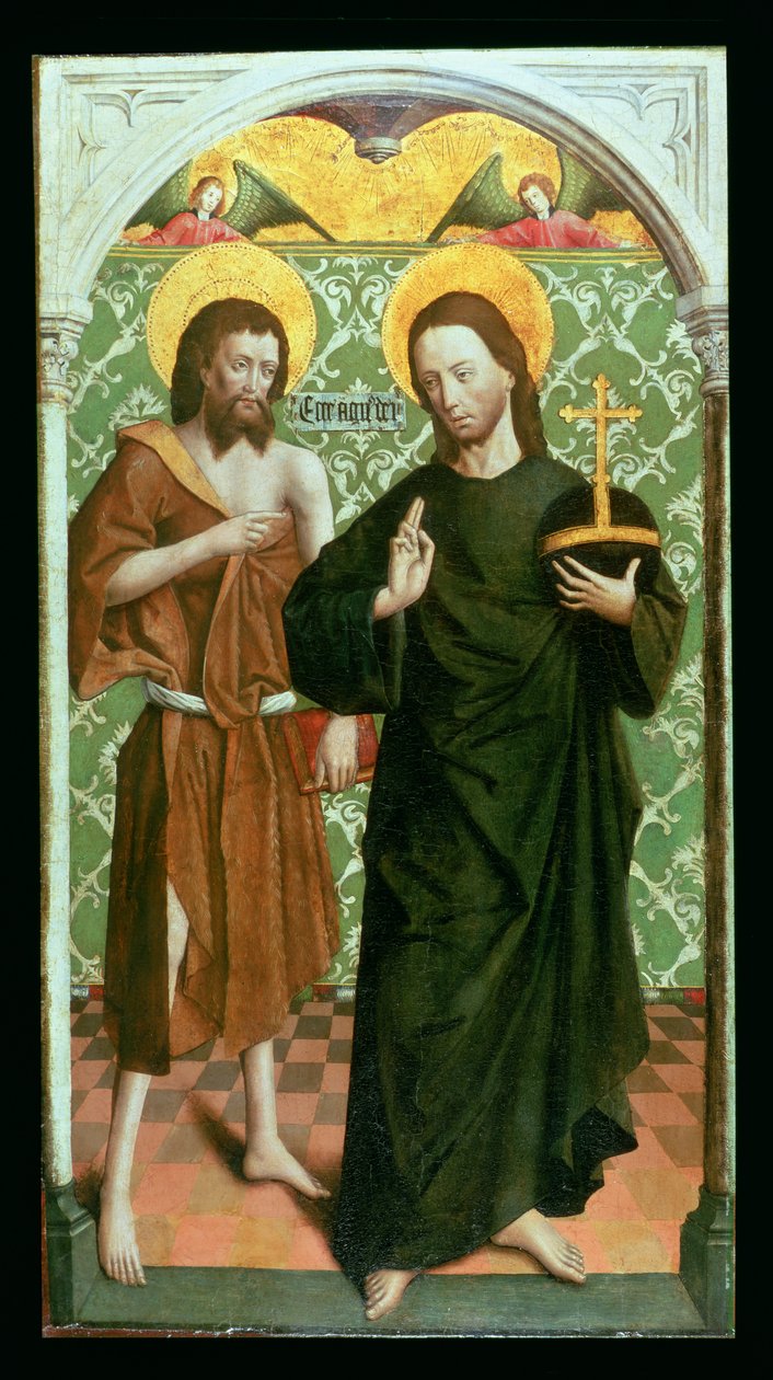 Mesih ve Vaftizci Yahya by Johann Koerbecke