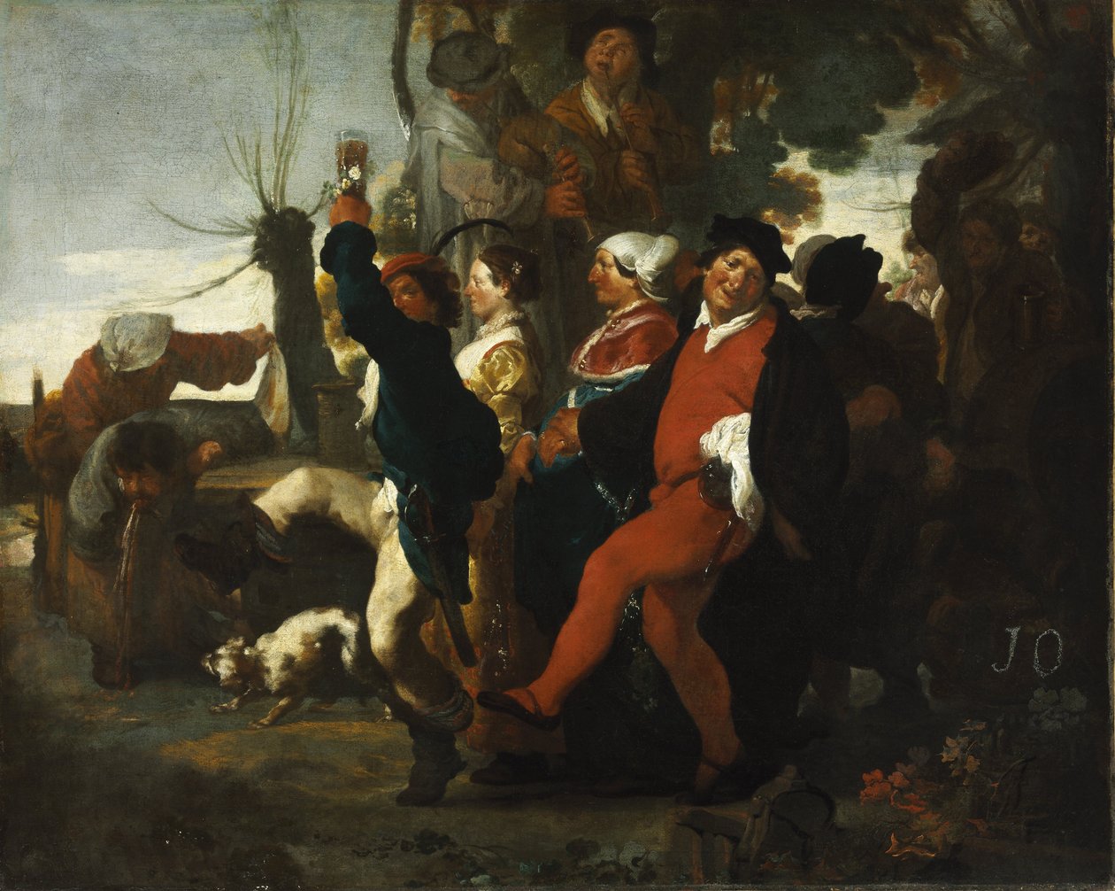 Bir köyde düğün alayı by Johann Liss