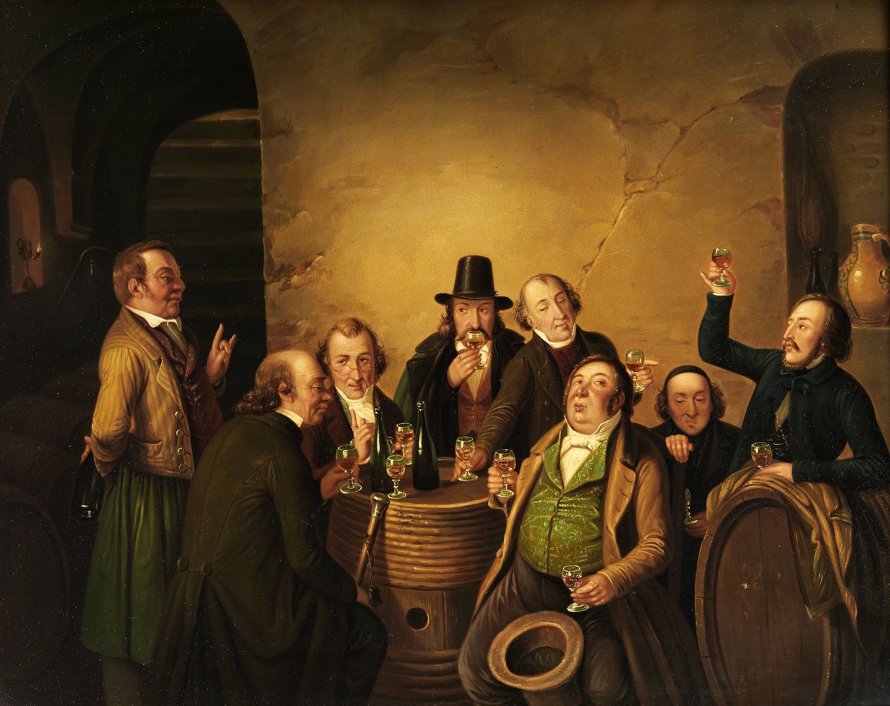 şarap tadımı by Johann Peter Hasenclever