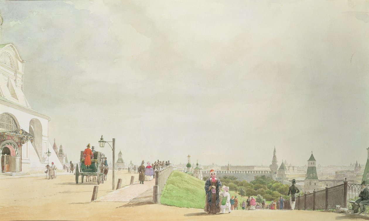 Kremlin, Moskova, 1839 by Johann Philipp Eduard Gartner