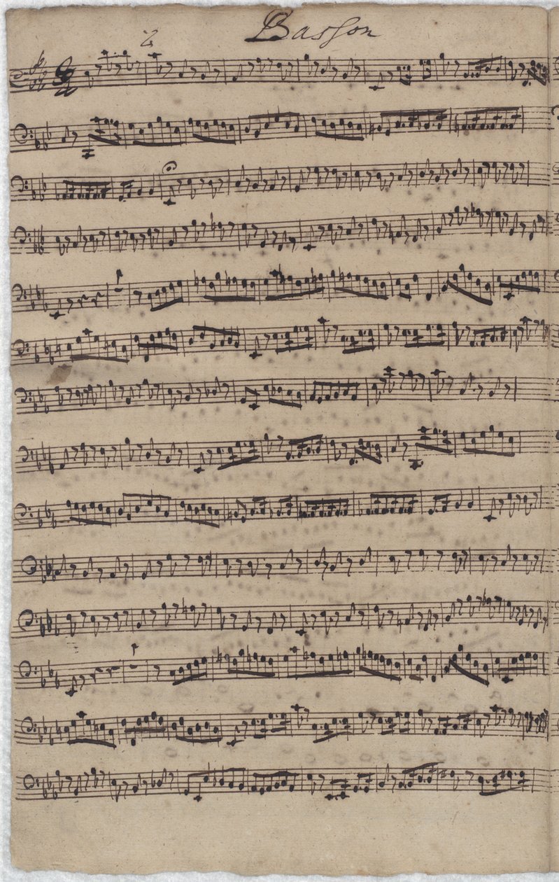 Cantata BWV 140 için fagot parçası by Johann Sebastian Bach