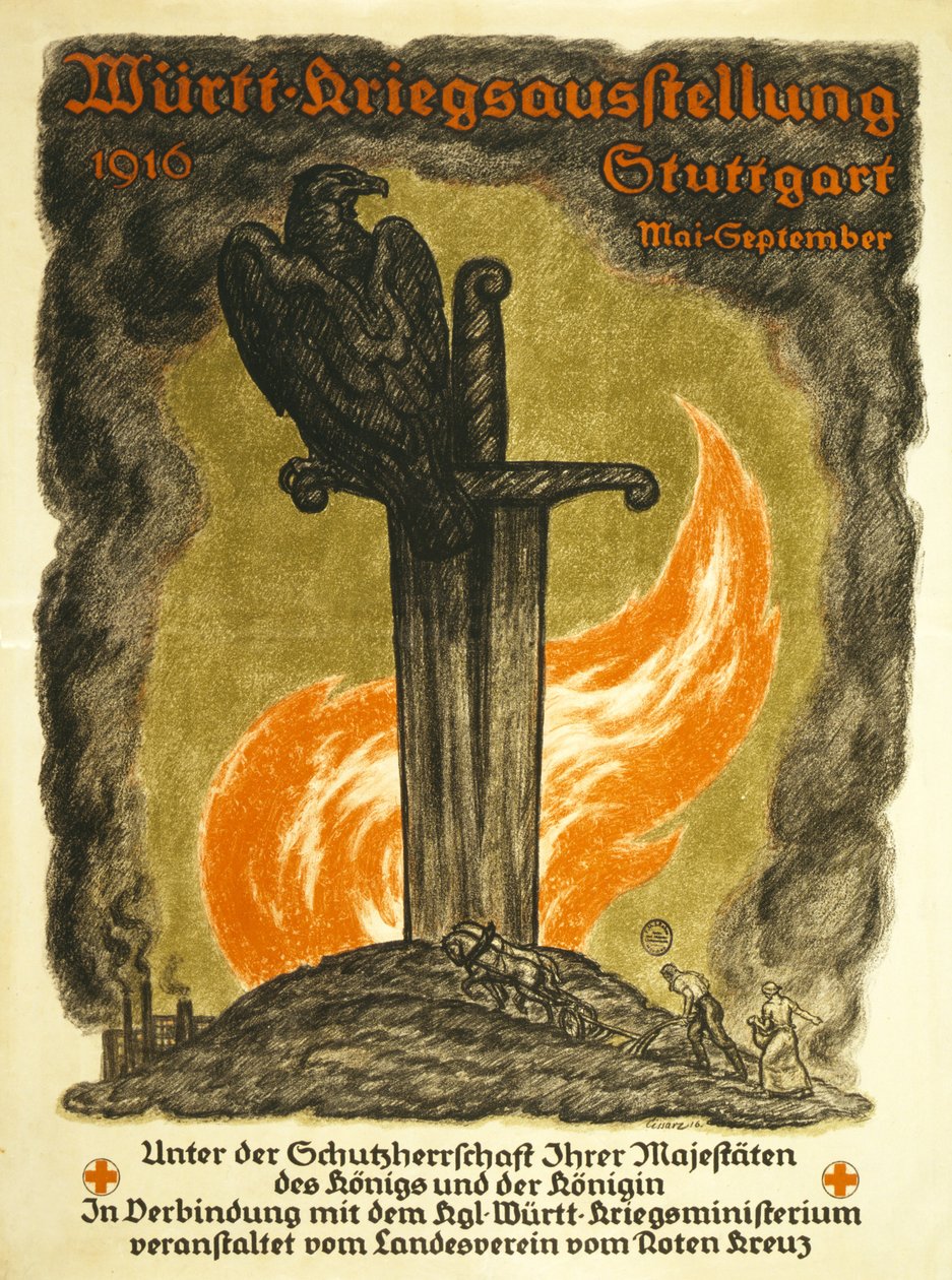 Württ, savaş sergisi, 1916 Stuttgart Mayıs-Eylül, pub. Stuttgart