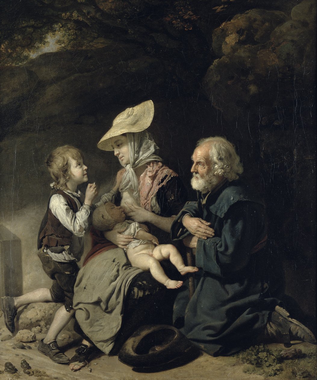 Stanmore Yolunda Dilenciler by Johan Joseph Zoffany
