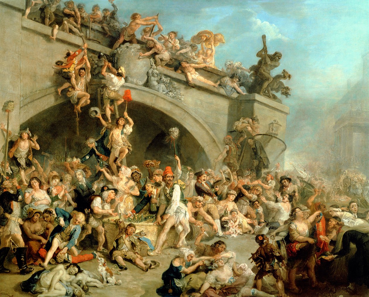 Kralın Şarap Mahzeninin Yağmalanması, 10 Ağustos 1792 by Johan Joseph Zoffany