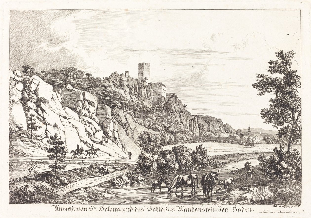 Baden yakınlarındaki St. Helena ve Rauhenstein Kalesi
