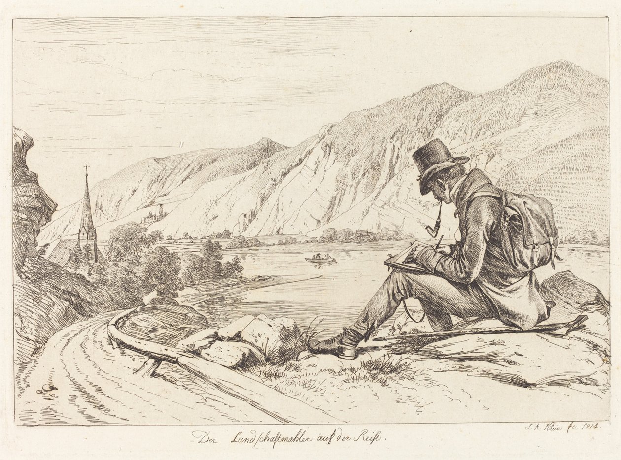 Peyzaj Ressamı Turda by Johann Adam Klein