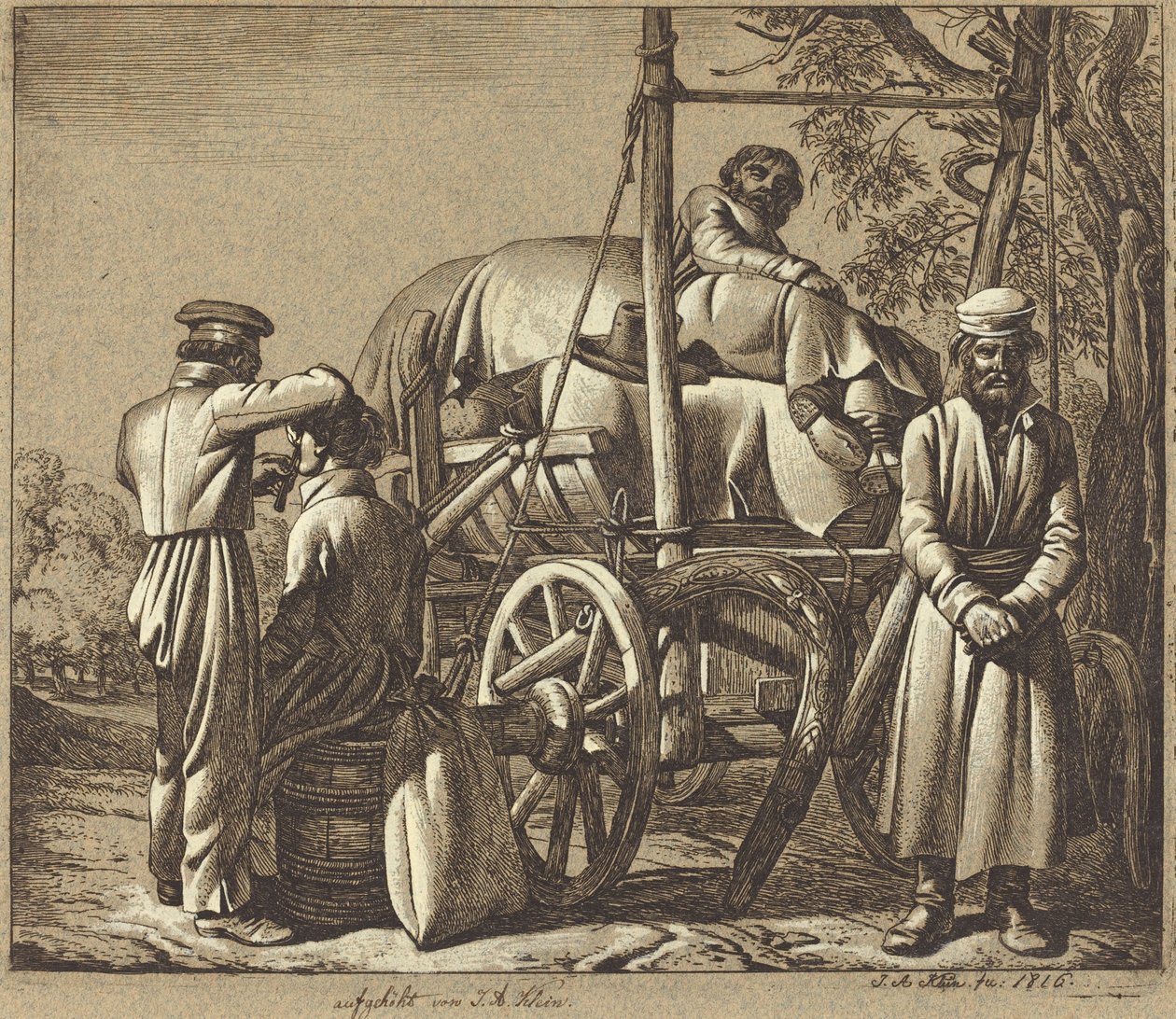 Berberli Rus Askerleri by Johann Adam Klein