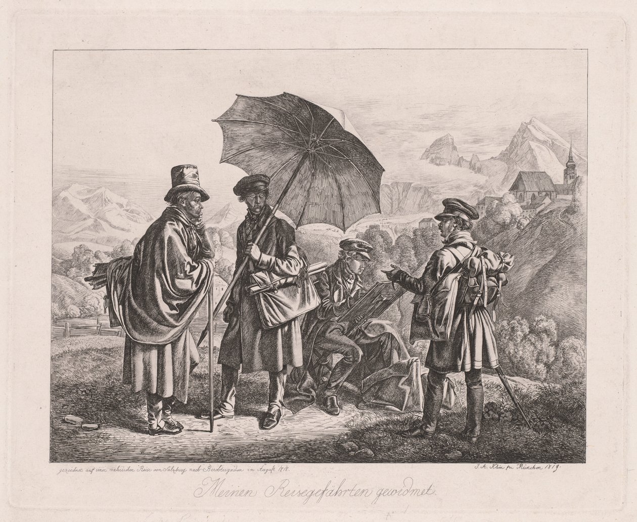 Sanatçılar Yolculuklarında by Johann Adam Klein