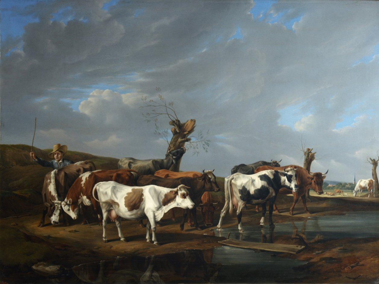 Kuhherde by Johann Alexander Dallinger von Dalling