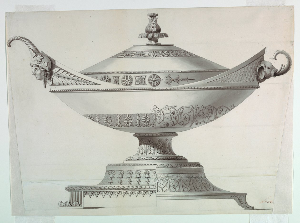 Çizim, Kapalı Tureen by Johann Alois Seethaler