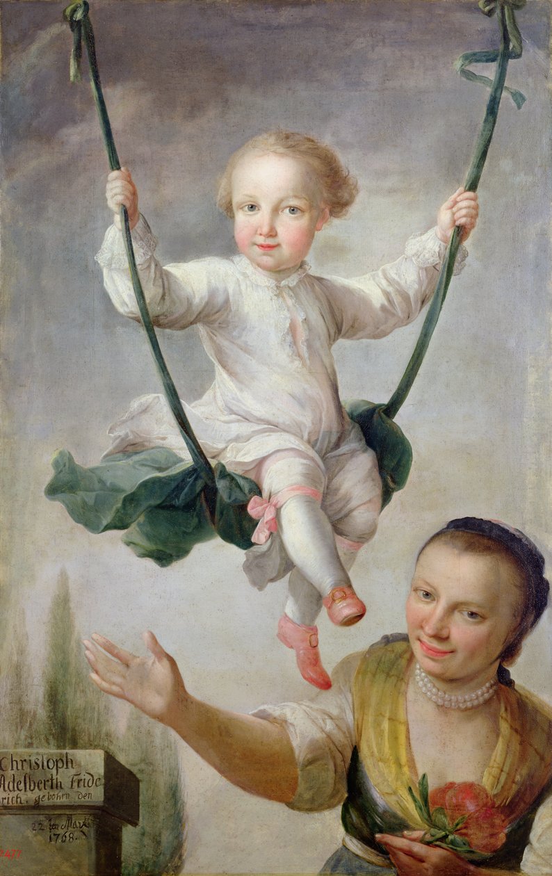 Christoph Adalbert Friedrich von Stein Salıncakta, 1768 by Johann Andreas Herrlein