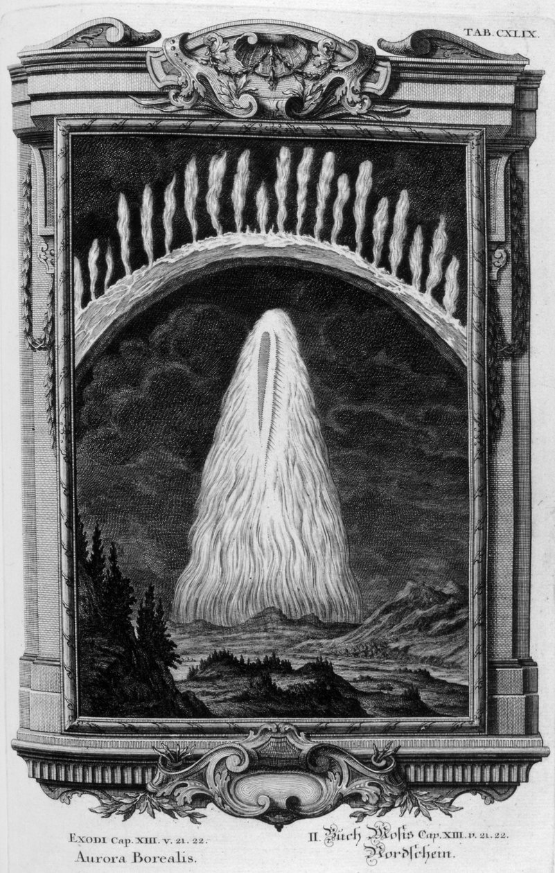 Aurora Borealis (gravür) by Johann Andreas Pfeffel