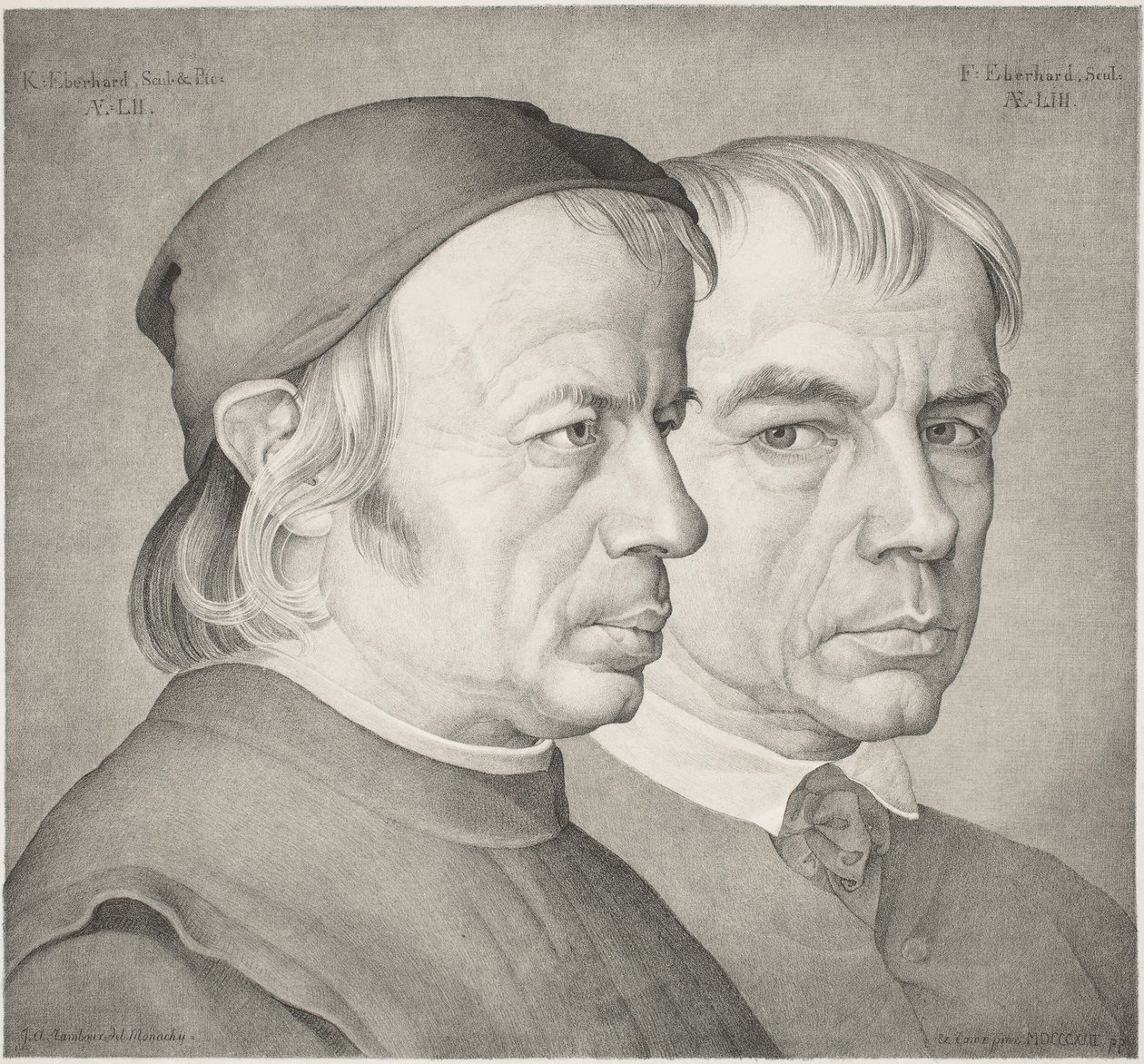 Konrad ve Franz Eberhard Kardeşler by Johann Anton Ramboux