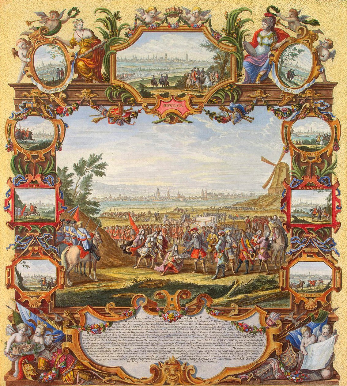 Fransız Menin kalesinin Müttefik Birlikler tarafından 1706