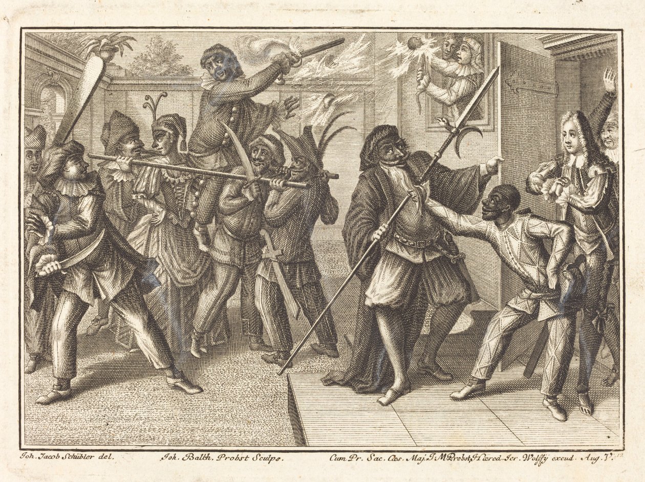 Kaptan Özgürlüğünü Yeniden Kazanıyor by Johann Balthasar Probst after Johann Jacob Schübler