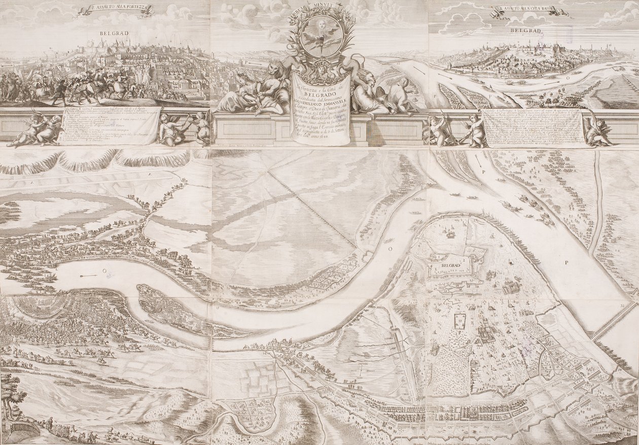Kale ve Belgrad şehri by Johann Baptist Gumpp