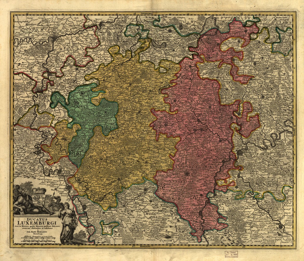 Ducatus Luxembourgi. LOC 99446214 by Johann Baptist Homann