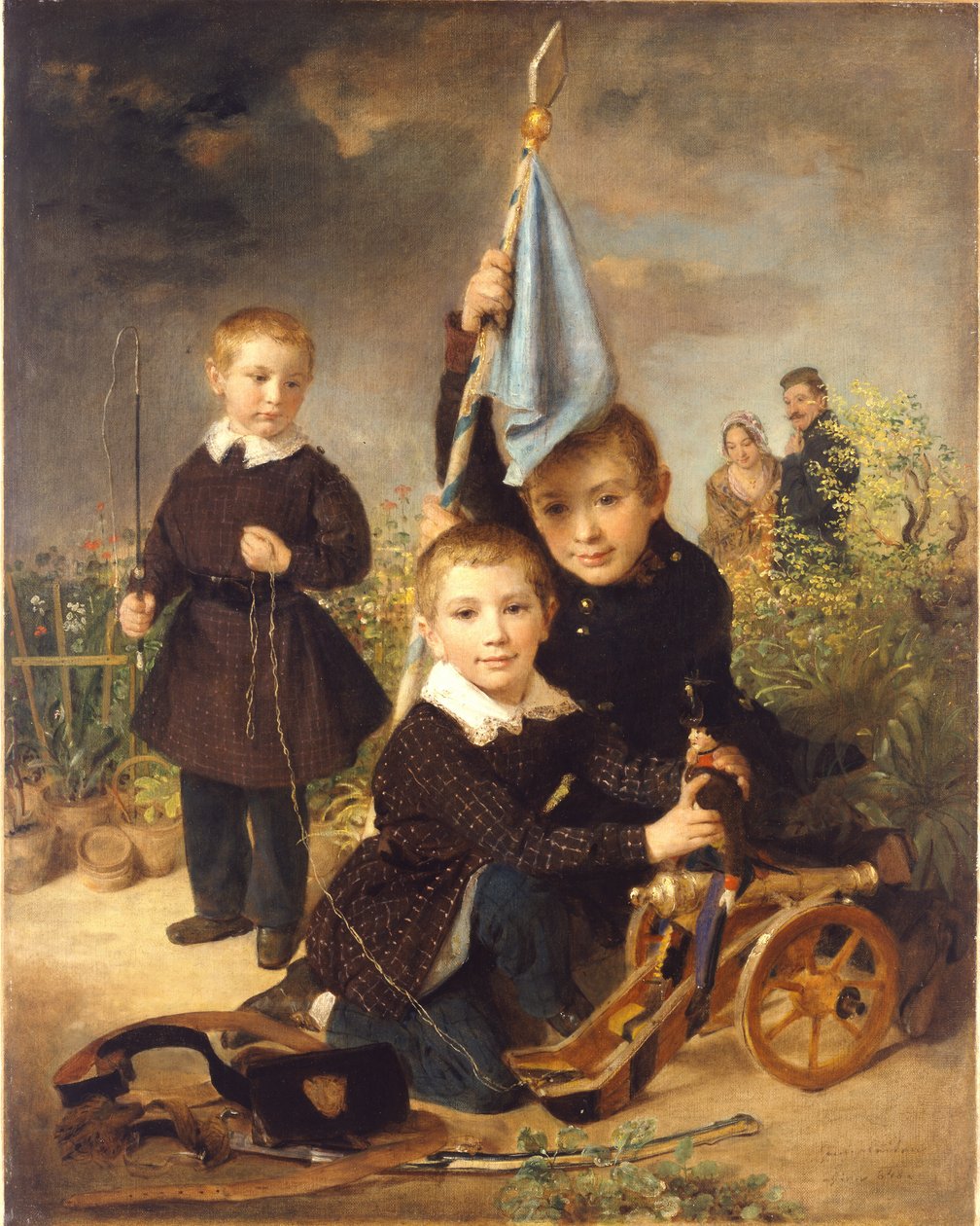çocuk asker oyunları by Johann Baptist Reiter