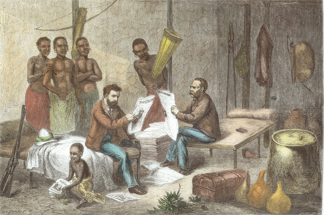 David Livingstone (1813-73) ve Bay Henry Morton Stanley (1841-1904) Orta Afrika